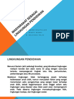 Masyarakat Sebagai Lingkungan Pendidikan