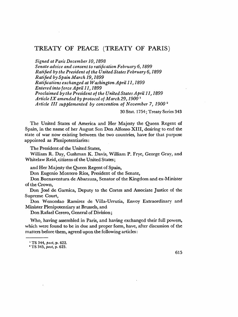 Treaty of Paris (1898)