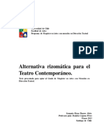 Alternativa Rizomática para El Teatro Contemporáneo PDF