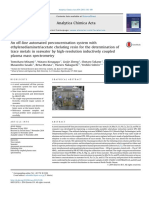 An Off-Line Automated Preconcentration System With Ethylenediaminetriacetate Chelating Resin For The Determination of Trace Metals in Seawater by ICPMS