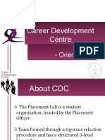 Career Development Centre: - Orientation