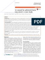 Garcin Syndrome Caused by Sphenoid Bone Metastasis of Lung Cancer: A Case Study