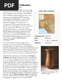 Indus Valley Civilisation PDF