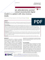 Retrolaparoscopic Adrenalectomy Assisted by Three-Dimensional Reconstructed Digital Model in A Patient With Situs Inversus Totalis