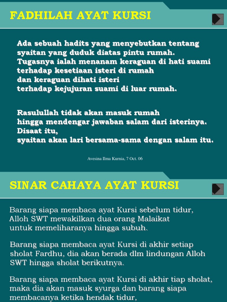 Fadhilah Ayat Kursi Pdf