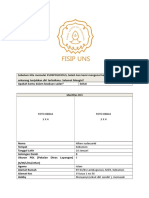 Formulir Pendaftaran BEM FISIP UNS 2018