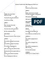 Faithful - Victory Worship Chord Sheet