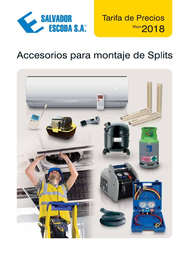 a150 Accesorios Splits Tarifa PVP SalvadorEscoda | PDF | Tecnología