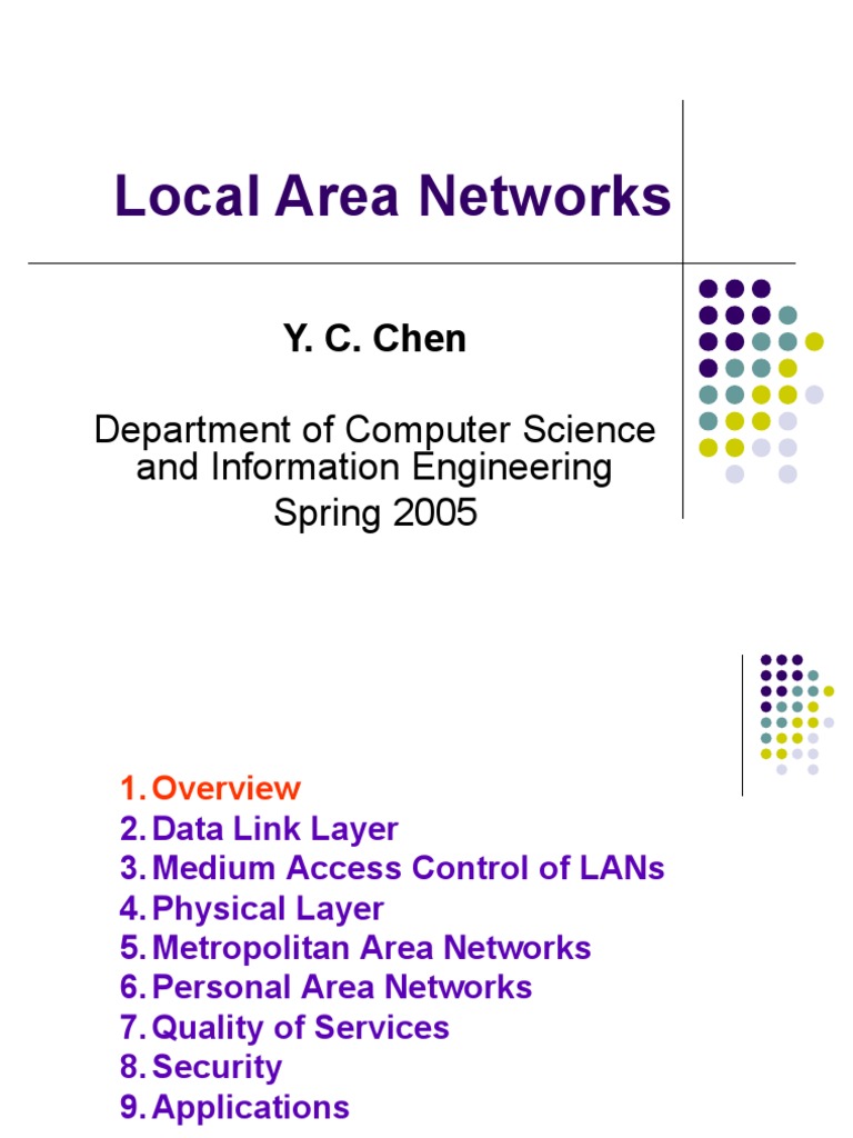 Overview of Local Area Networks (LANs) | PDF | Network Topology ...