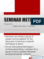 Seminar Method