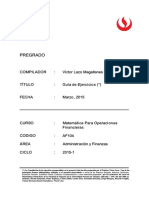 Guía de Matemática Financiera