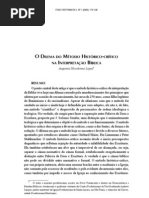 An - O Dilema Do Metodo Historico-critico Na Interpretacao Biblica