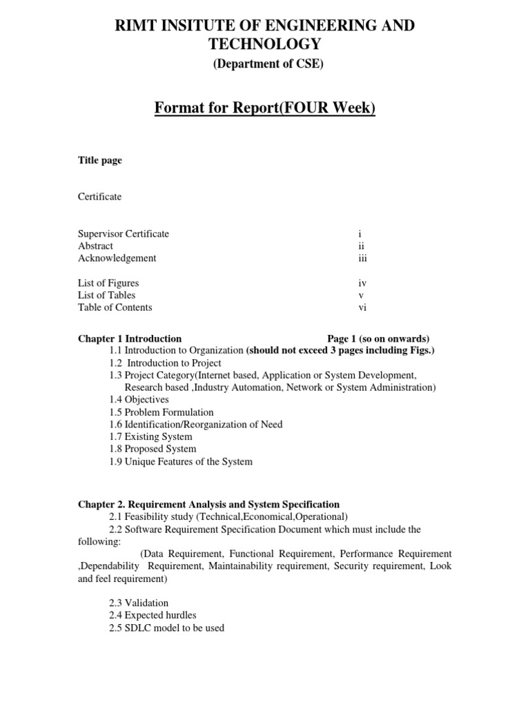 CSE Training Report Format Guide | PDF | Firewall (Computing) | Areas ...