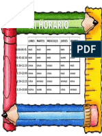 Plantilla de Horarios