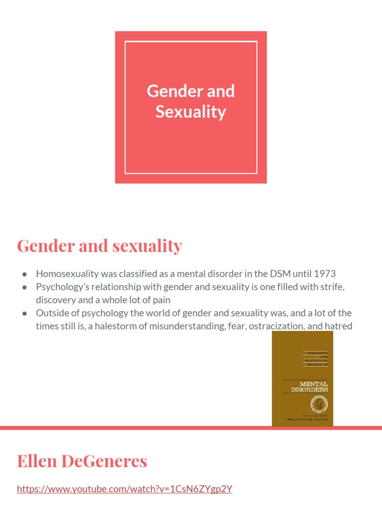 Understanding Gender and Sexuality Issues | PDF | Sexual Orientation ...