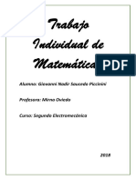 Trabajo Individual de Matemáticas