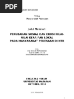 Download Perubahan Sosial Dan Erosi Nilai Kearifan Lokal Di NTB by Kanjeng Gusti Prabu Gomong SN39181628 doc pdf