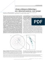 Letter: Optical Emission From A Kilonova Following A Gravitational-Wave-Detected Neutron-Star Merger