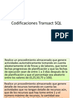 Codificaciones Transact SQL