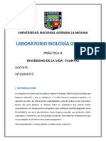 Informe 8 - Div. de La Vida - Plantas