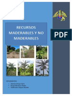 Recursos maderables y no maderables del Perú