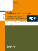 Software Business - From Products To Services and Solutions