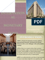 THE Internation AL Monetary Fund