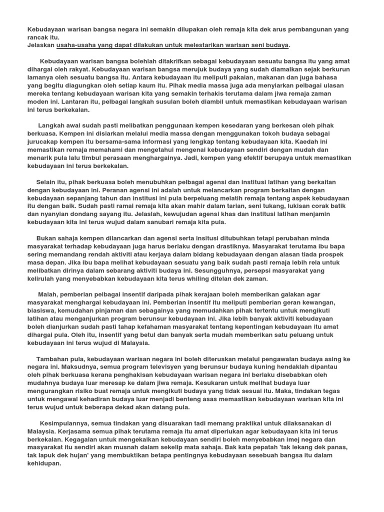 Karangan Warisan Pdf