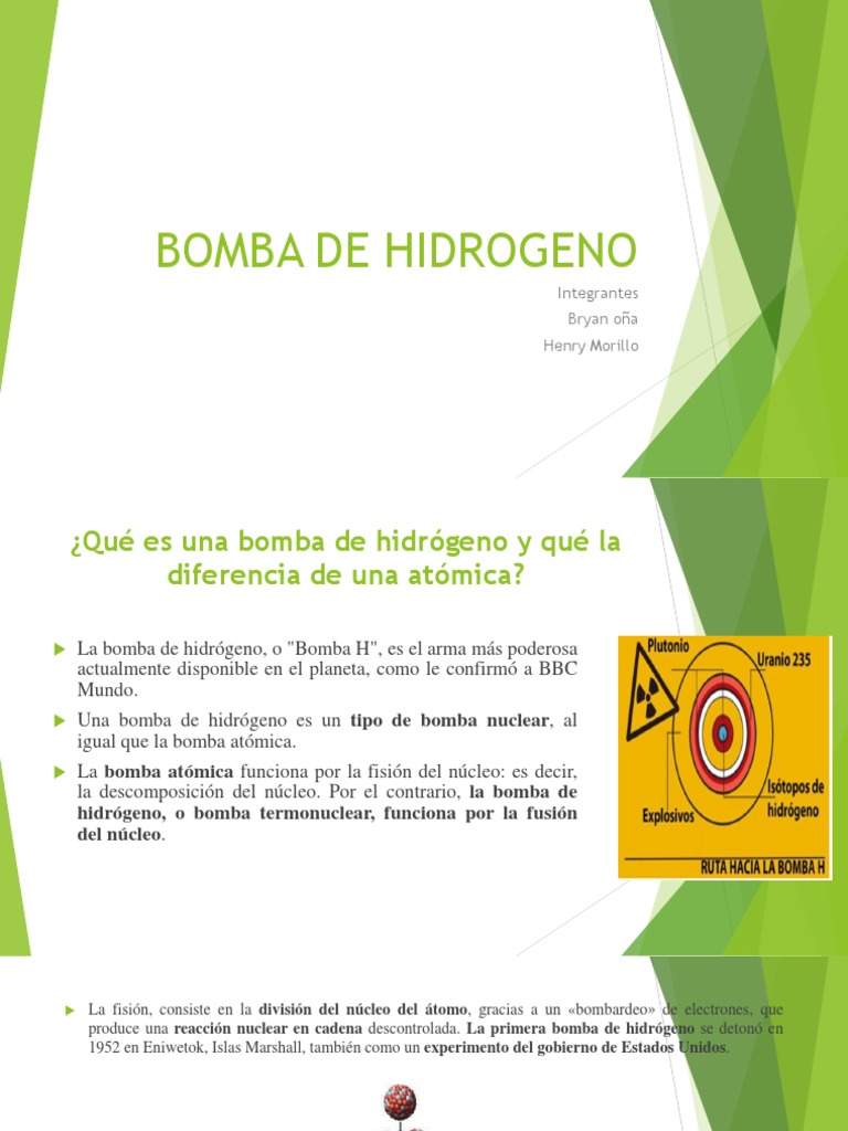 Bomba De Hidrogeno Pdf Armas Nucleares Fusión Nuclear