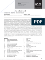 (2014) - Influence of The Relative Rib Area On Bond Behaviour