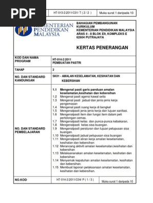 Wim Cocu 1 Pembuatan Pastri T2 Deraf Rintis Pdf