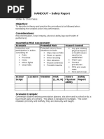 act 11 - handout - safety report