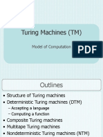 Turing Machines (TM) : Model of Computation