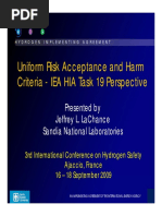 Uniform Risk Acceptance and Ham Criteria