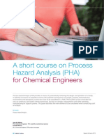 A Short Course On Process Hazard Analysis (PHA) : For Chemical Engineers