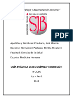 Informe 03 - Bioquímica y Nutrición