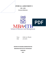 Individual Assignment 3: MM - 6032 Consumer Behaviour