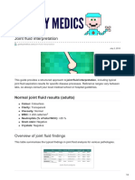 Joint Fluid Interpretation PDF