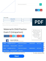 Maternal & Child Practice Exam 9 (Intrapartum) 
