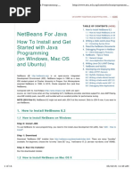 Netbeans For Java: How To Install and Get Started With Java Programming (On Windows, Mac Os and Ubuntu)