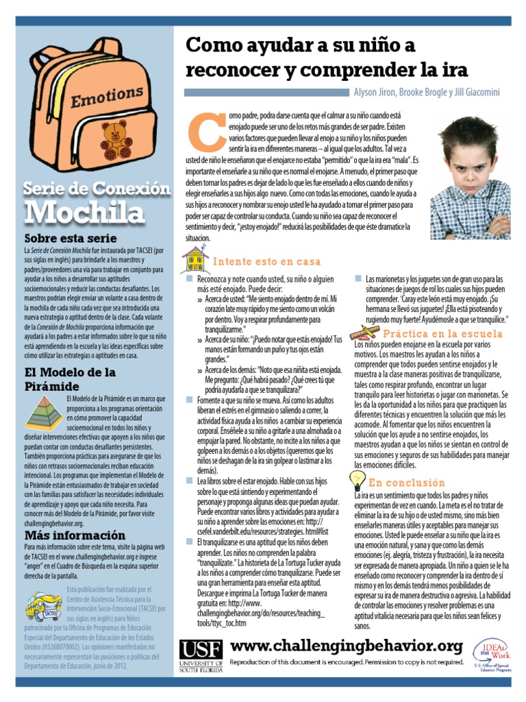 Manejo de la Ira en Niños | PDF | Ira | Las emociones