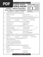 AP Transco Ae Electricalengineering Questionpaper 2014