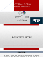 Propolis As Anti-Ros: (Reactive Oxygen Species)