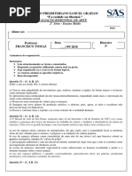 Simulado Setembro 1 - 3º Bimestre - Vítor