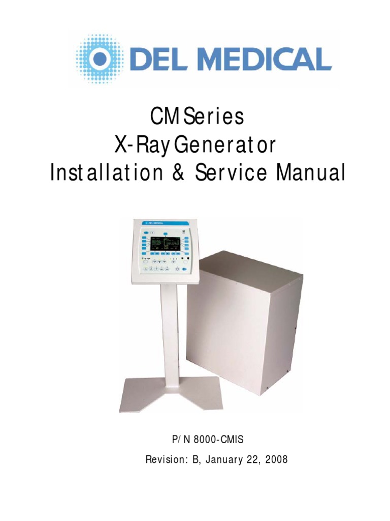 DEL Medical CMP 200 XRay Service Manual PDF Mains Electricity