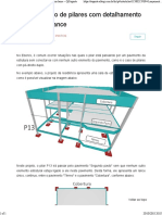 Detalhamento contínuo de pilares em lanços únicos