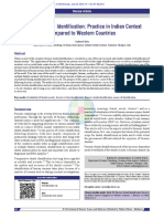 Forensic Dental Identification: Practice in Indian Context Compared To Western Countries