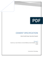 Cement Specification: Group 4
