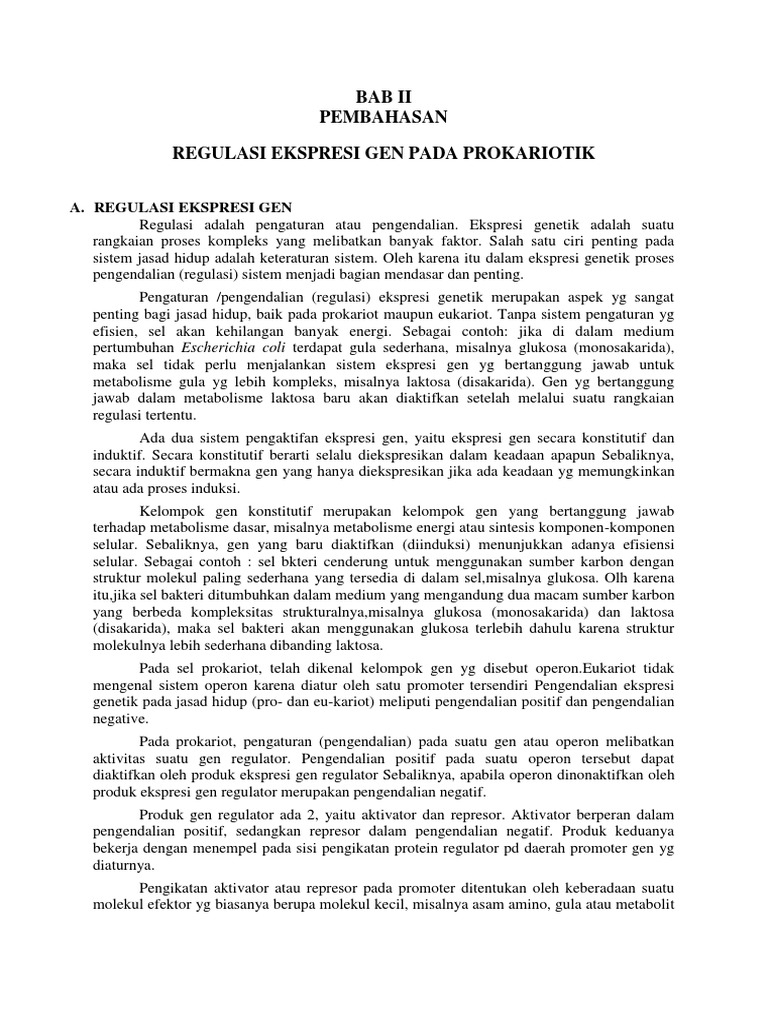 Regulasi Ekspresi Gen Archaea | PDF