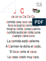 Metodo de Lectoescritura Letra CA Co Cu